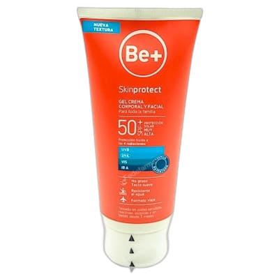 Be SPF 50 Gel Crema Protectora Facial y Corporal - Protector Solar Be SPF 50 Gel Crema Protectora Facial y Corporal - Protector Solar