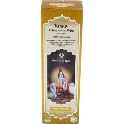 Radhe Shyam Pasta Henna Rubio Dorado - Tinte Natural Orgánico Radhe Shyam Pasta Henna Rubio Dorado - Tinte Natural Orgánico