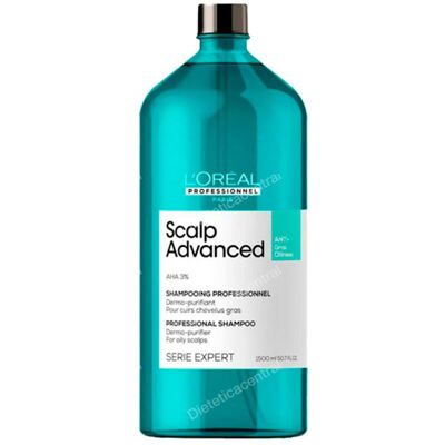 L'Oréal Professionnel - Champú Avanzado Anti-aceite del Cuero Cabelludo - Cuidado profesional para cuero cabelludo graso L'Oréal Professionnel - Champú Avanzado Anti-aceite del Cuero Cabelludo - Cuidado profesional para cuero cabelludo graso