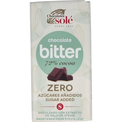 Chocolates sole chocolate negro 72% con stevia 100gr sg Chocolates sole chocolate negro 72% con stevia 100gr sg