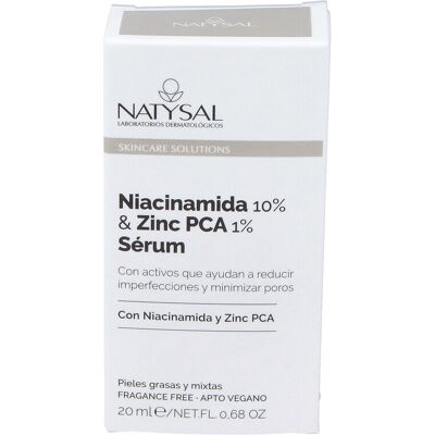Natysal niacinamida 10% & zinc pca 1% serum 20ml. Natysal niacinamida 10% & zinc pca 1% serum 20ml.
