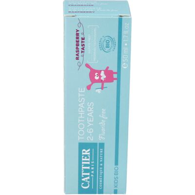Pasta de Dientes Sin Flúor de Frambuesa para Niños - Cattier Pasta de Dientes Sin Flúor de Frambuesa para Niños - Cattier