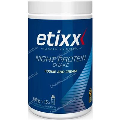 Batido de proteínas Etixx Night Protein Shake galleta crema 600 g Batido de proteínas Etixx Night Protein Shake galleta crema 600 g