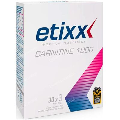 Etixx Carnitine 1000 - Apoyo Energético - Transporte de Grasas - Metabolismo Etixx Carnitine 1000 - Apoyo Energético - Transporte de Grasas - Metabolismo