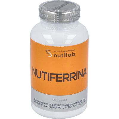 Nutilab Nutiferrina 60 Cápsulas - Complemento Alimentar Nutilab Nutiferrina 60 Cápsulas - Complemento Alimentar
