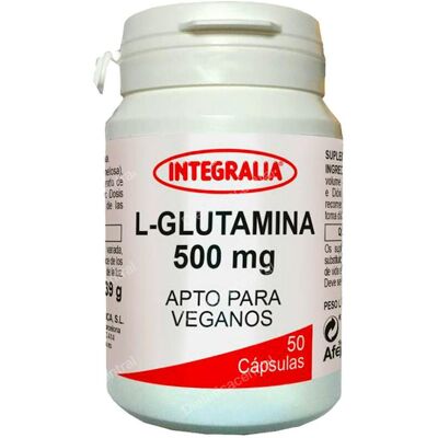 Integralia L-Glutamina 50 Cápsulas - Suplemento Dietético Integralia L-Glutamina 50 Cápsulas - Suplemento Dietético