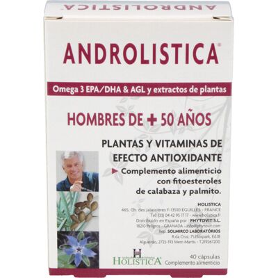 Holistica Androlistica - Apoyo Vitalidad Masculina - 40 Cápsulas Holistica Androlistica - Apoyo Vitalidad Masculina - 40 Cápsulas