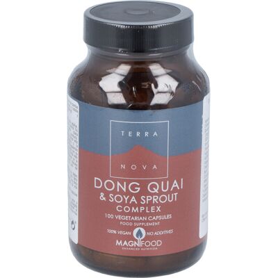 Complejo de Brotes de Soja y Dong Quai Terra Nova - Apoyo Femenino - 100 cápsulas Complejo de Brotes de Soja y Dong Quai Terra Nova - Apoyo Femenino - 100 cápsulas