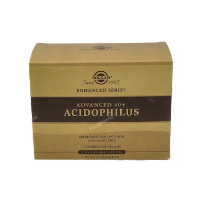 Solgar - 40 Plus Acidophilus Avanzado - Suplemento Probiótico Solgar - 40 Plus Acidophilus Avanzado - Suplemento Probiótico