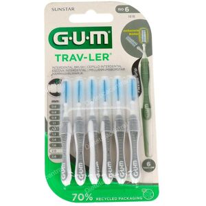 Gum cepillo interdental trav-ler 1618 2,0mm 6un gris Gum cepillo interdental trav-ler 1618 2,0mm 6un gris