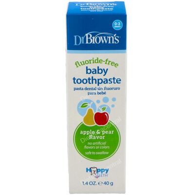 Dr browns pasta dental infantil pera/manzana 0-3 aos 40gr Dr browns pasta dental infantil pera/manzana 0-3 aos 40gr