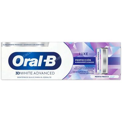 Oral b pasta 3d white luxe perfection 75ml. Oral b pasta 3d white luxe perfection 75ml.