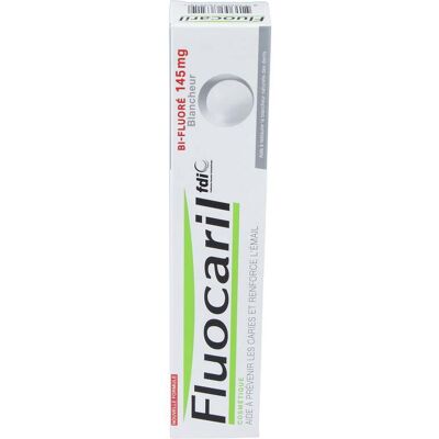 Fluocaril fluocaril bi-fluore blanqueador dentifrico 75ml. Fluocaril fluocaril bi-fluore blanqueador dentifrico 75ml.