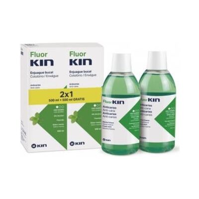 Kin fluor kin pack 2x1 enjuage anticaries 500ml. Kin fluor kin pack 2x1 enjuage anticaries 500ml.