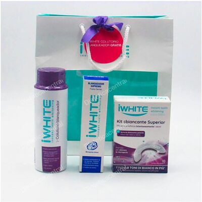 Iwhite iwhite kit blanq supremo 10 moldes + pasta 75 ml + 1 colutor Iwhite iwhite kit blanq supremo 10 moldes + pasta 75 ml + 1 colutor
