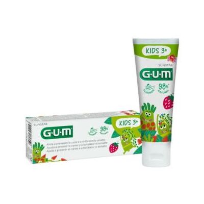 Gum kids pasta dental infan 2-6 aos fresa 50ml fluor Gum kids pasta dental infan 2-6 aos fresa 50ml fluor