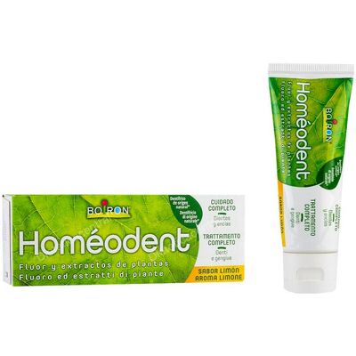 Pasta de Dientes Limón Homeodent de Boiron - Fluor, Hierbas, Encías, Esmalte Pasta de Dientes Limón Homeodent de Boiron - Fluor, Hierbas, Encías, Esmalte