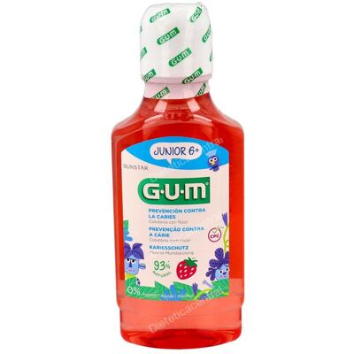 Gum colutorio junior +6 años fresa 300ml Gum colutorio junior +6 años fresa 300ml