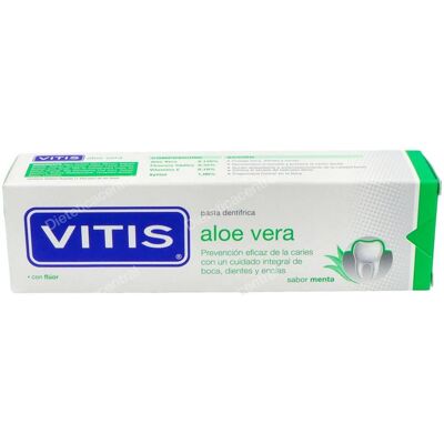 Vitis vitis pasta dental aloe vera menta 100ml. Vitis vitis pasta dental aloe vera menta 100ml.