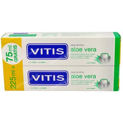 Vitis pack vitis aloe duplo pasta dental 2x150ml. Vitis pack vitis aloe duplo pasta dental 2x150ml.