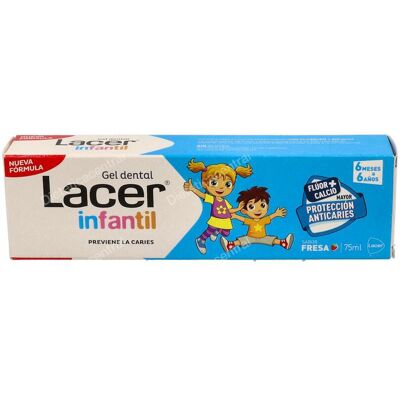 Lacer lacer infantil gel fresa 75ml. Lacer lacer infantil gel fresa 75ml.