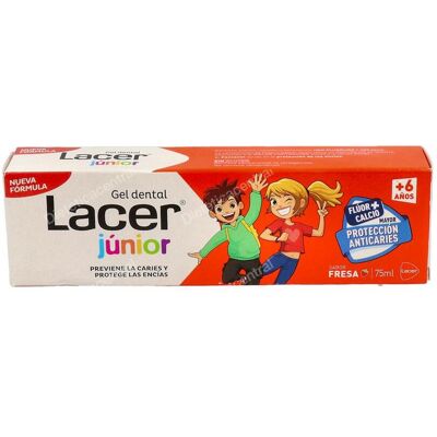 Lacer lacer gel dental junior 6-12 aÃ?os fresa 75 ml 1400 ppm fluo Lacer lacer gel dental junior 6-12 aÃ?os fresa 75 ml 1400 ppm fluo