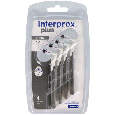 Dentaid cepillo interdental interprox plus x-maxi soft 4ud Dentaid cepillo interdental interprox plus x-maxi soft 4ud