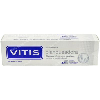 Vitis vitis blanqueadora pasta dental 100ml. Vitis vitis blanqueadora pasta dental 100ml.
