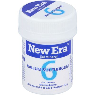 New era sal schussler nº6 kalium sulfuricum 240comp. New era sal schussler nº6 kalium sulfuricum 240comp.