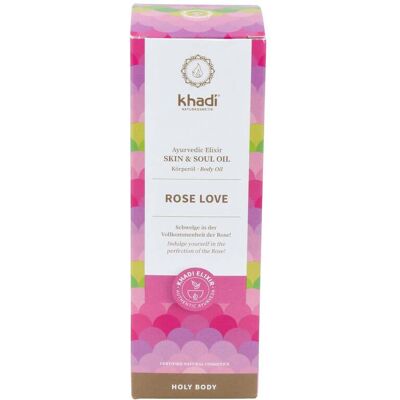 Khadi aceite elixir ayurveda rosa regenerante 100ml. Khadi aceite elixir ayurveda rosa regenerante 100ml.