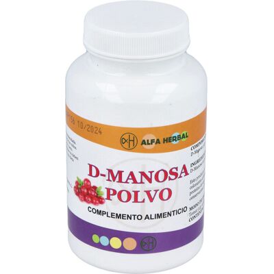D-manosas Vegana de Alfa Herbal 125 g de polvo - Suplemento en polvo D-manosas Vegana de Alfa Herbal 125 g de polvo - Suplemento en polvo