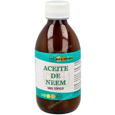 Alfa herbal aceite de neem 200ml. vegan Alfa herbal aceite de neem 200ml. vegan
