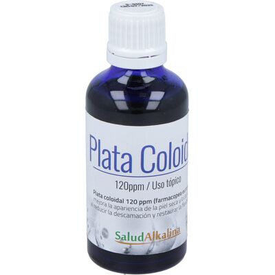 Saludalkalina Plata Coloidal 120ppm Cuidado de la Piel - 50ml Saludalkalina Plata Coloidal 120ppm Cuidado de la Piel - 50ml