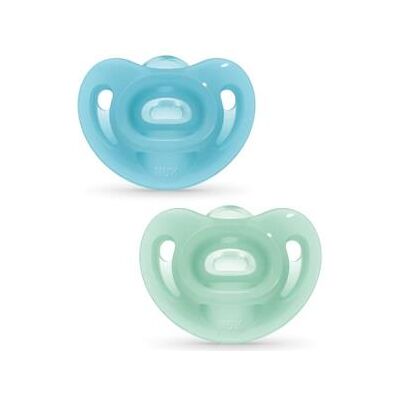 Nuk Chupete Silicona Sensitive 0-6 Meses - 2 Unidades Nuk Chupete Silicona Sensitive 0-6 Meses - 2 Unidades