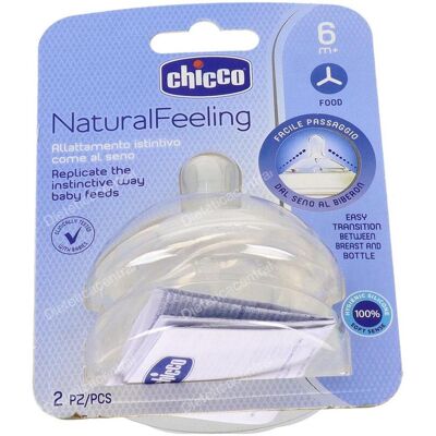 Chicco tetina nf step up 3 b/ancha sili fluj +6m 2un Chicco tetina nf step up 3 b/ancha sili fluj +6m 2un