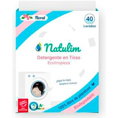 Natulim detergente floral eco tiras 40 tiras Natulim detergente floral eco tiras 40 tiras