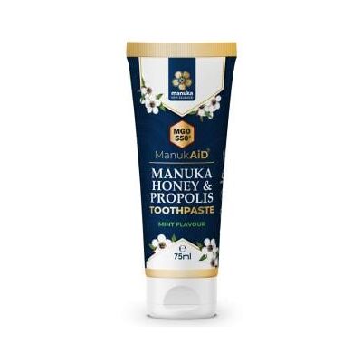 Pasta de dientes de miel de manuka MGO 550+ y própolis - Nueva Zelanda Pasta de dientes de miel de manuka MGO 550+ y própolis - Nueva Zelanda