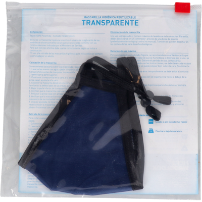 Mst mascarilla higienica mst transp adulto azul t/m 1 un Mst mascarilla higienica mst transp adulto azul t/m 1 un