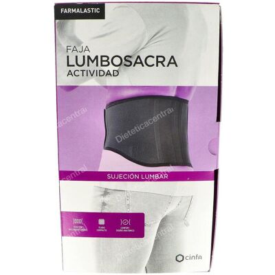 Farmalastic faja lumbar velcro refo t/3 120-140 cm negro Farmalastic faja lumbar velcro refo t/3 120-140 cm negro