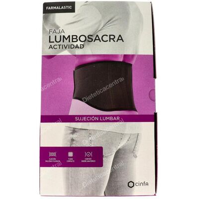 Farmalastic faja lumbar velcro refo t/2 90-120 cm negro Farmalastic faja lumbar velcro refo t/2 90-120 cm negro