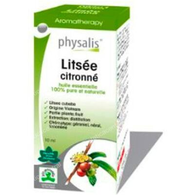 Esencia Litsea Bio Physalis - Aceite Esencial Calmante - 10ml Esencia Litsea Bio Physalis - Aceite Esencial Calmante - 10ml