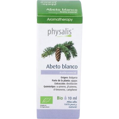 Aceite esencial de abeto blanco Bio - Physalis - Purifica y calma Aceite esencial de abeto blanco Bio - Physalis - Purifica y calma