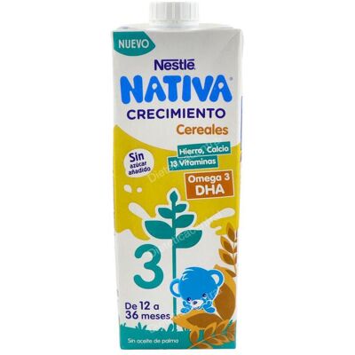 Leche de crecimiento Nestlé Cereales 1L - Alimentación infantil Leche de crecimiento Nestlé Cereales 1L - Alimentación infantil