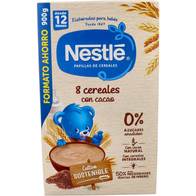 Nestle nestle papilla 8 cereales con cacao 725 g Nestle nestle papilla 8 cereales con cacao 725 g