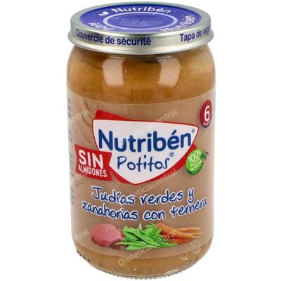 Nutriben nutriben purÉ-tarrito ternera-judias v-zanahoria 235gr. Nutriben nutriben purÉ-tarrito ternera-judias v-zanahoria 235gr.