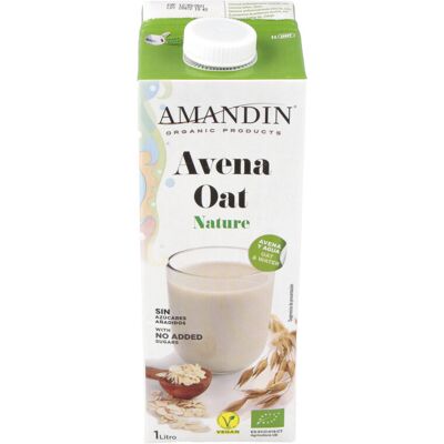 Amandin bebida vegetal de avena nature 1lt 6uds. bio Amandin bebida vegetal de avena nature 1lt 6uds. bio