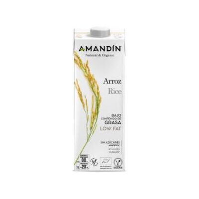 Amandin bebida vegetal de arroz 1lt 1ud. bio - amandin Amandin bebida vegetal de arroz 1lt 1ud. bio - amandin