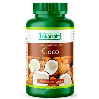 Inkanat aceite de coco 60cap. Inkanat aceite de coco 60cap.