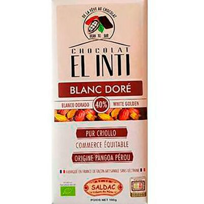 Saldac chocolate blanco dorado 40% 100 gr eco Saldac chocolate blanco dorado 40% 100 gr eco