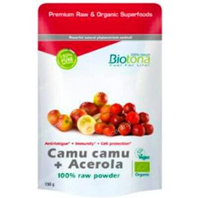 Biotona Camu Camu y Acerola Superalimento Vegano - 150g Biotona Camu Camu y Acerola Superalimento Vegano - 150g